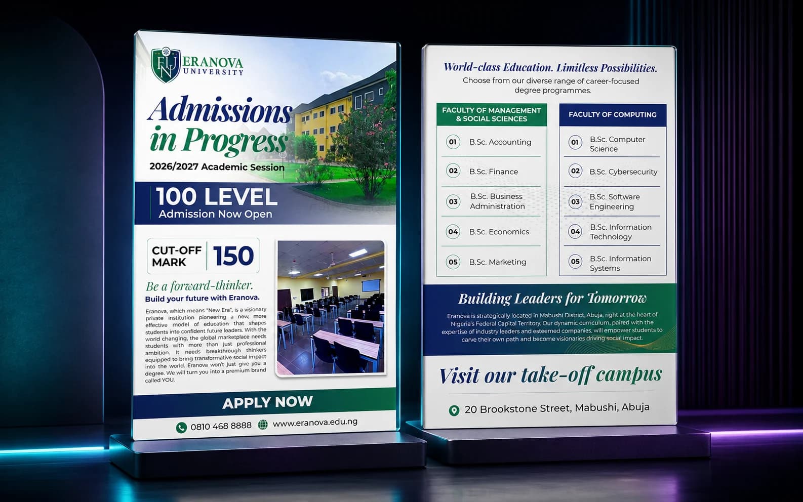 University Admissions Flyer Design